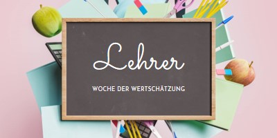 Lehrer zu applaudieren pink modern-simple