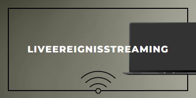 Liveereignisstreaming gray modern-bold