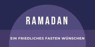 Ein friedliches Fasten wünschen purple modern-color-block