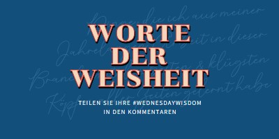 Wort zum Weisen blue modern-simple