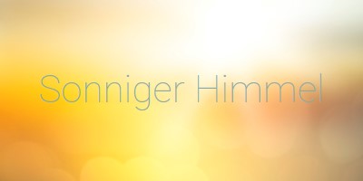 Sonniger Himmel yellow modern-simple