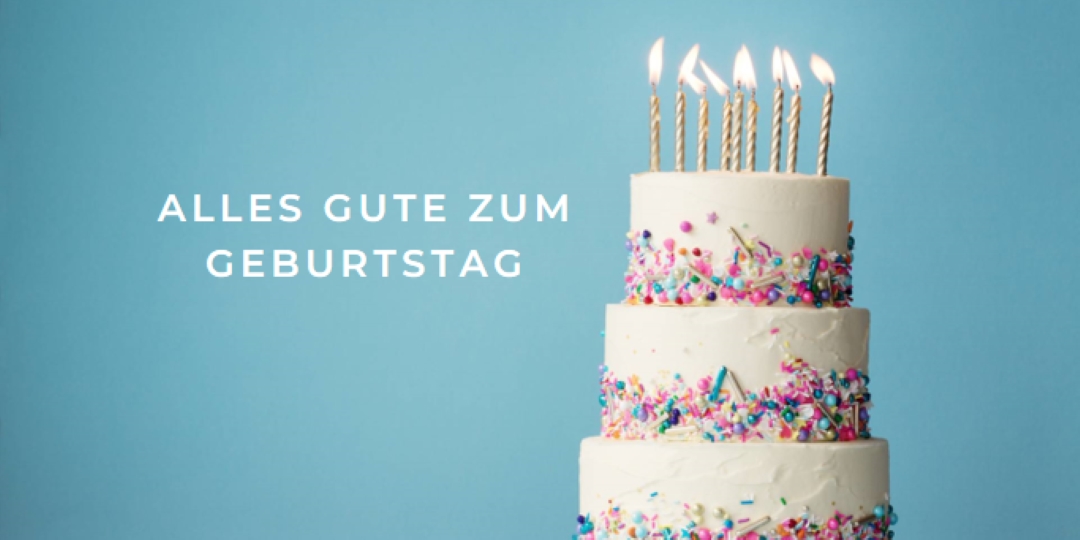 Geburtstagskuchen blue modern-simple
