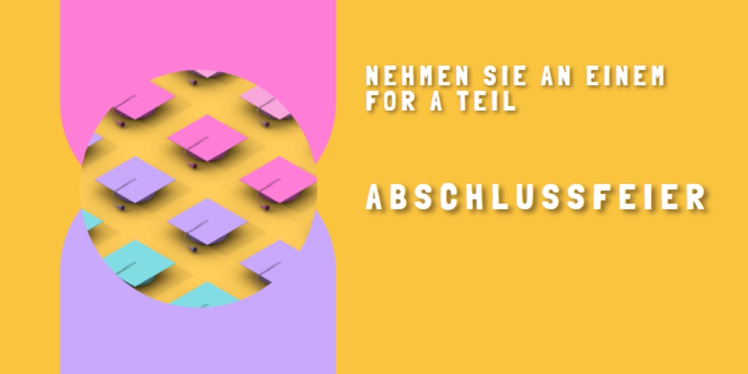 Nehmen Sie an der Abschlussfeier teil yellow whimsical-color-block