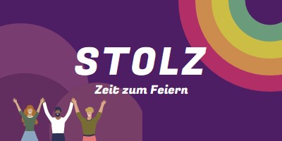 Stolz feiern purple modern-bold