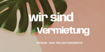 Wir stellen Saisonarbeiter ein pink modern-simple