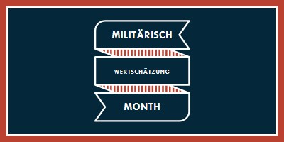 Den Monat der militärischen Anerkennung feiern blue modern-simple