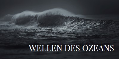 Wellen des dunklen Ozeans gray modern-simple