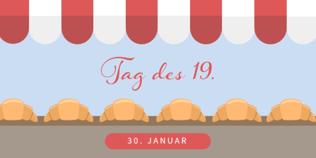 Tag des 19. blue whimsical-color-block