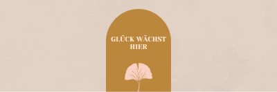 Glück wächst hier gray organic-boho