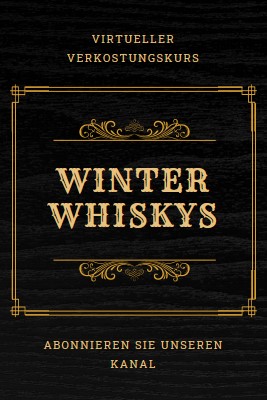 Whiskys im Winter black vintage-retro