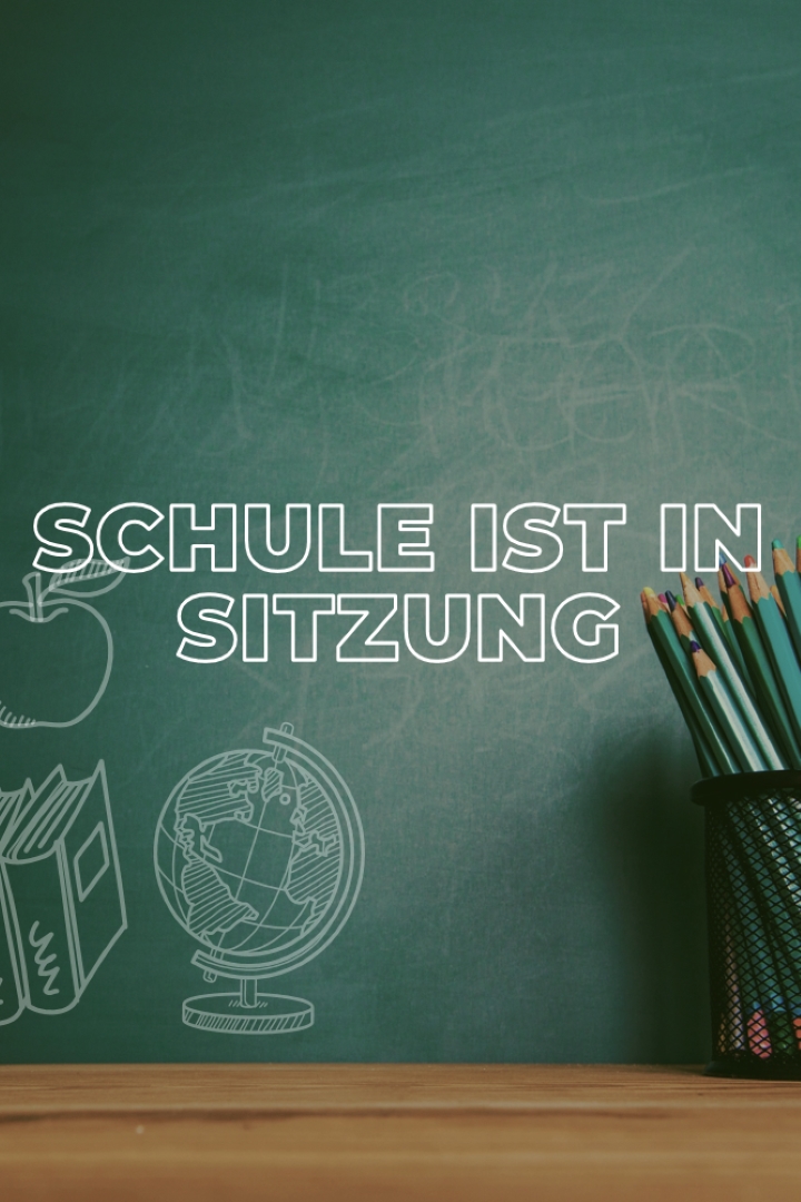 Schule ist in Sitzung green modern-simple
