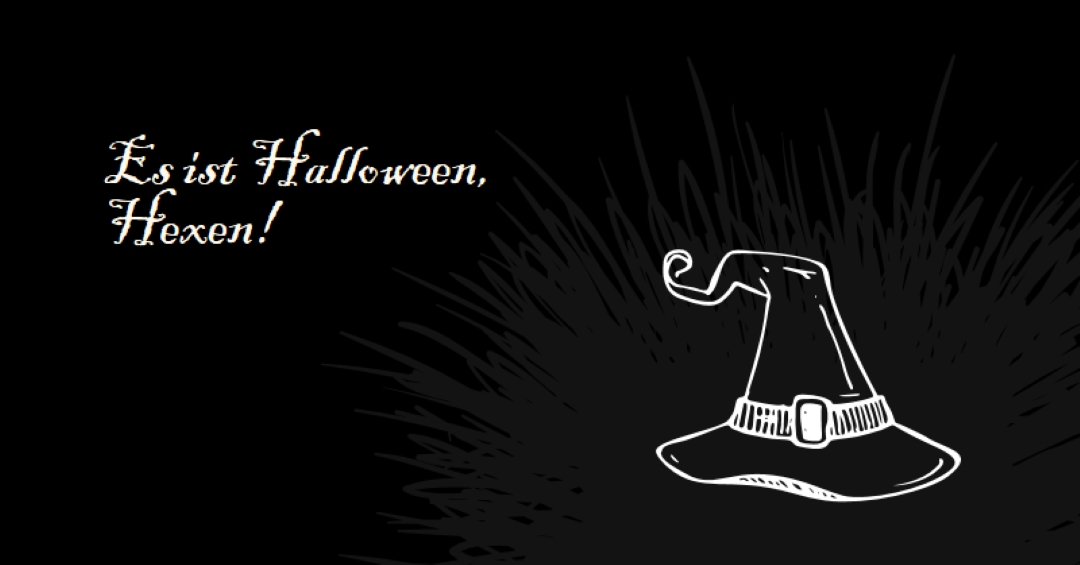 Es ist Halloween black whimsical-line