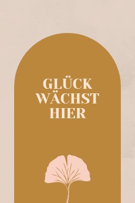 Glück wächst hier gray organic-boho