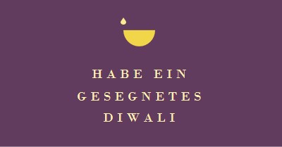 Diwali Segen purple modern-simple