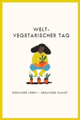 Es ist Welt-Vegetarischer Tag white modern-simple