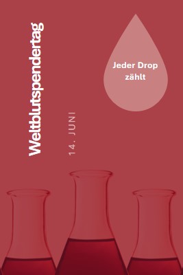 Weltblutspendertag red modern-bold