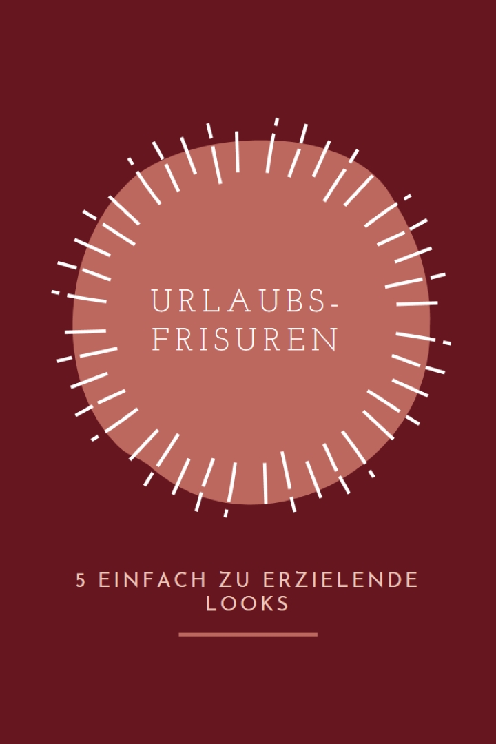 Urlaubs-Frisuren red organic-simple