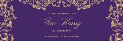 Eine Krönung, die für einen König geeignet ist purple modern-simple