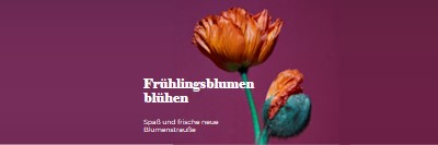 Frische Blumen purple modern-simple