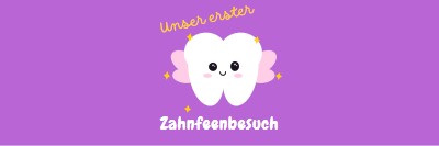 Erster Zahnfeenbesuch purple whimsical-color-block