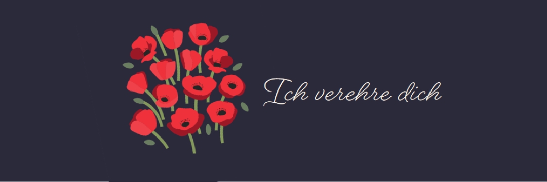 Ich verehre dich black whimsical-line