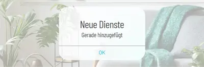 Dienstbenachrichtigung white modern-simple