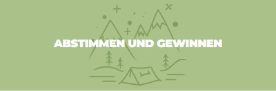 Abstimmen und gewinnen green whimsical-line