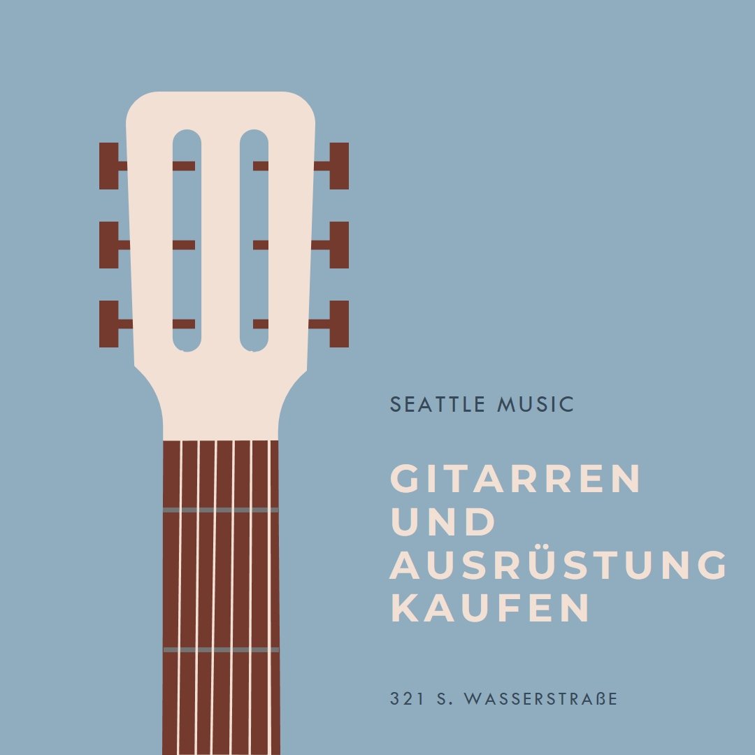 Neues Jahr, neue Gitarre blue modern-simple
