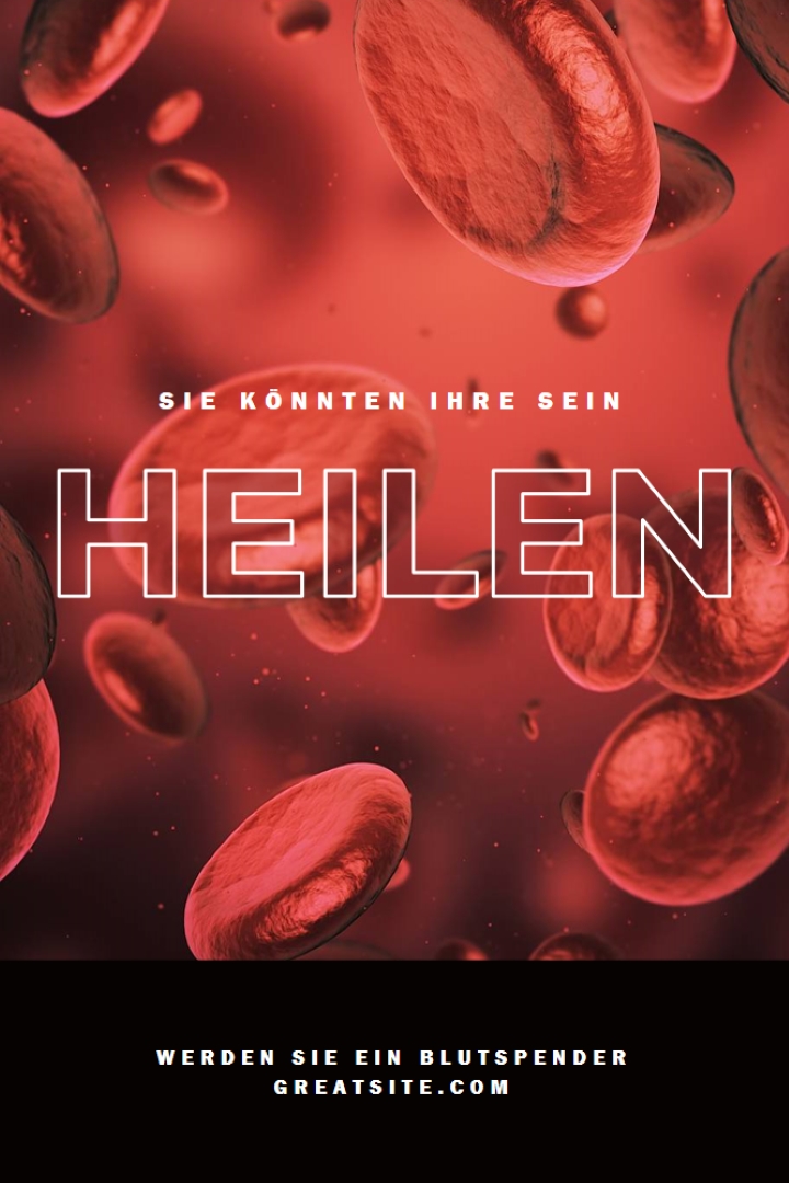 Blutspender werden red modern-simple