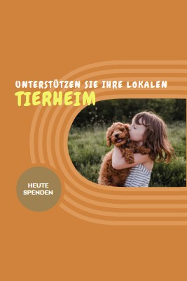 Tierheim-Helfer orange whimsical-color-block