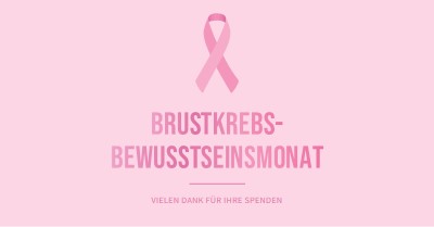 Brustkrebs-Bewusstseinsmonat pink modern-simple