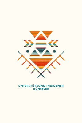 Unterstützung indigener Künstler white modern-geometric-&-linear