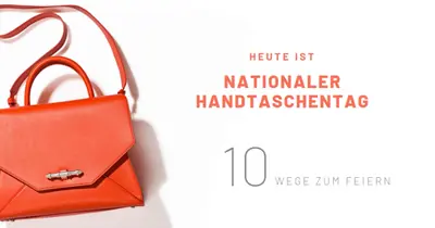 Heute ist Nationaler Handtaschentag white modern-simple