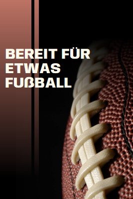 Bereit für etwas Fußball brown modern-simple