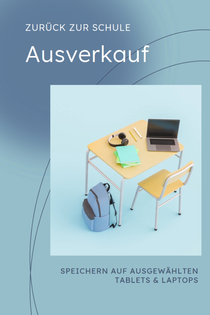 Zurück zum Schulverkauf blue modern-simple