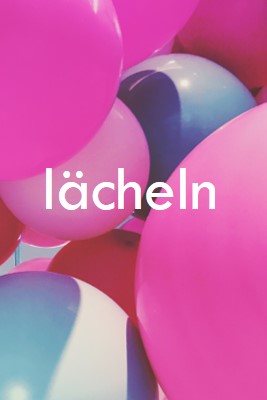 Alle lächeln pink modern-bold