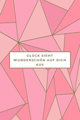 Glückliche Rückgaben pink modern-simple