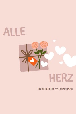 Alle Herzen pink whimsical-color-block