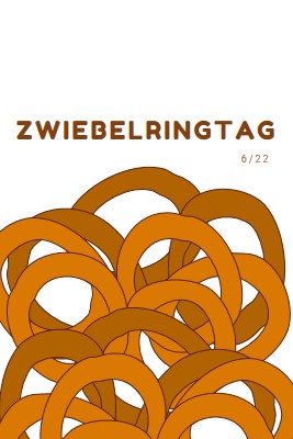 Ringe ums Dutzend orange whimsical-line