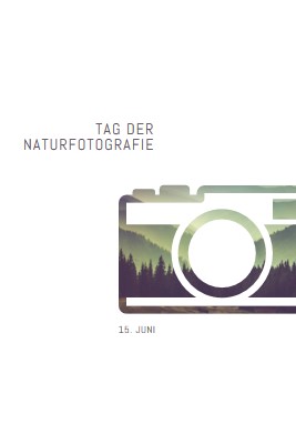 Tag der Naturfotografie white modern-simple