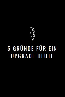 Fünf Gründe für ein Upgrade black modern-bold