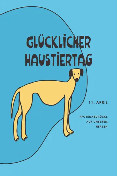 Pfotenabdrücke auf unserem Herzen blue whimsical-line