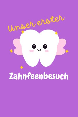 Erster Zahnfeenbesuch purple whimsical-color-block