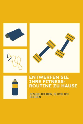 Gesund und glücklich yellow modern-bold