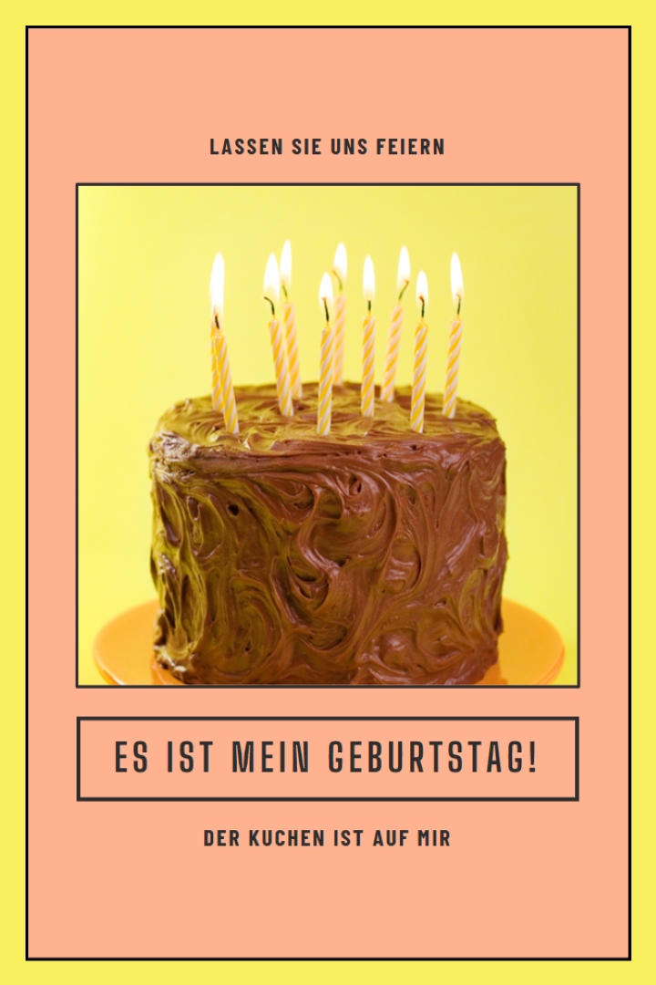 Lassen Sie sie Kuchen essen pink modern-bold