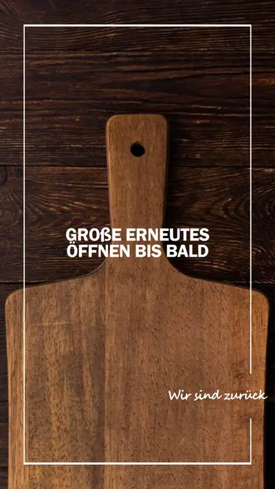 Wir sind zurück brown modern-simple