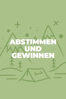 Abstimmen und gewinnen green whimsical-line