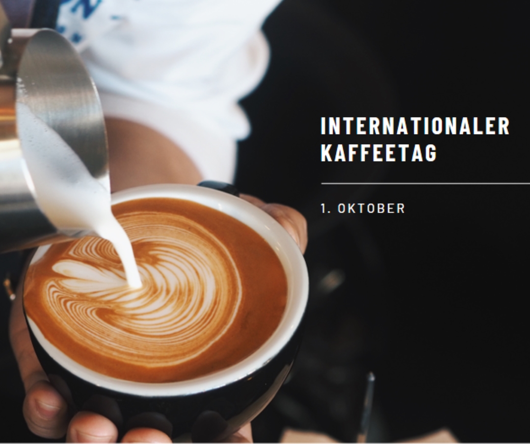 Internationaler Kaffeetag brown modern-simple