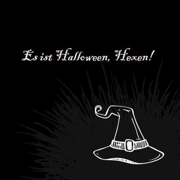 Es ist Halloween black whimsical-line