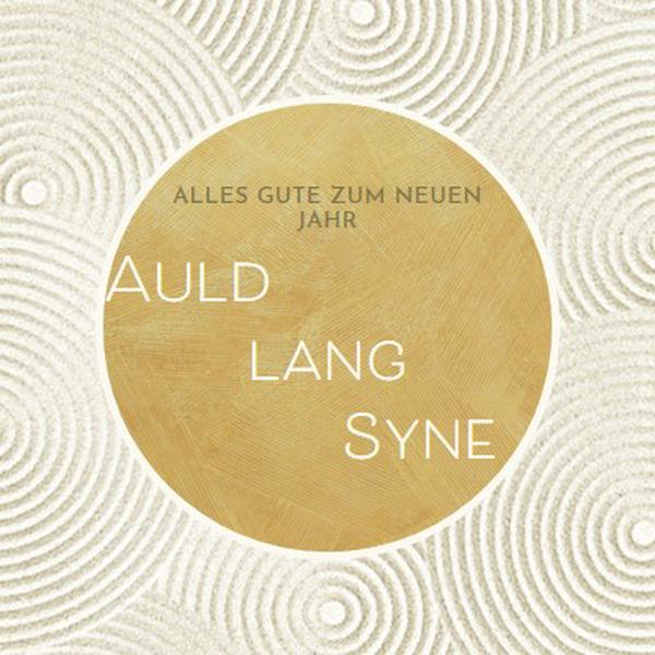 Frohes neues Jahr (auld lang syne) white modern-simple